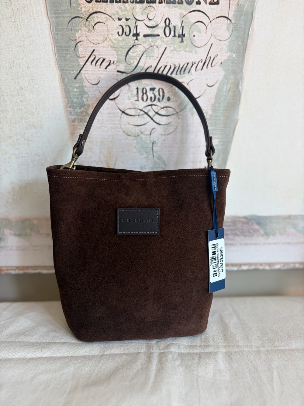 Parker Thatch Micro Jane in Brown Suede NWT